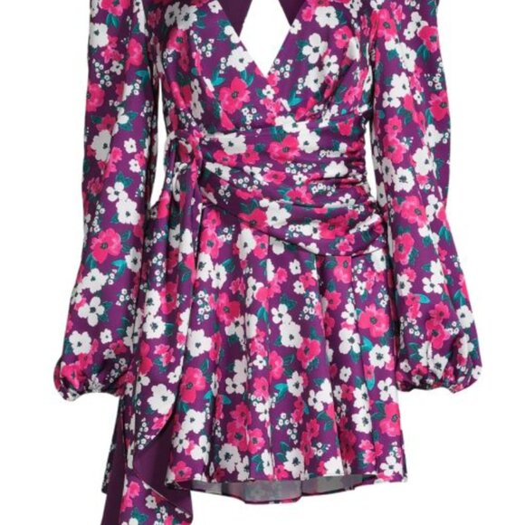 For Love & Lemons Hallie Floral Ruched Dress - Picture 3 of 3